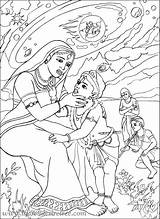 Yashoda Krishna Colouring Desire Iskcon Tree Iskcondesiretree Large sketch template