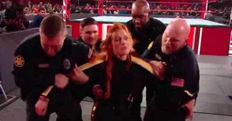 Becky Lynch Arrested On Wwe Raw As Ronda Rousey Makes Plea