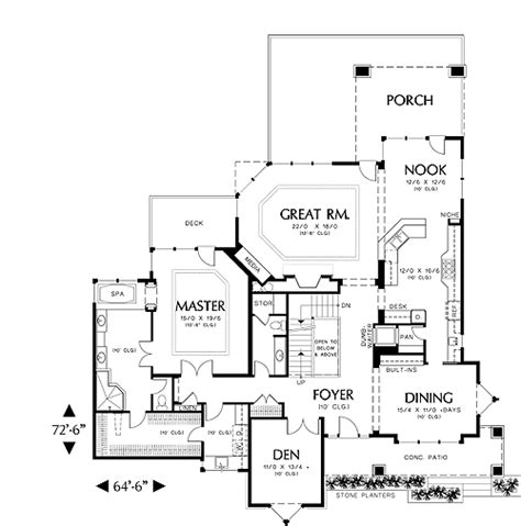contemporary house plan   bedrooms   baths plan