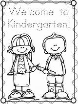 Coloring Kindergarten First Grade Welcome School Pages 1st Back Worksheets Preschool Teacher Activities Freebies Color Certificates Teeny Tiny Week Para sketch template