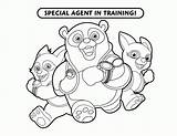 Coloring Pages Disney Agent Special Junior Oso Jr Printable Print Color Secret Henry Sheets Character Cruise Stations Cross Hugglemonster Doc sketch template