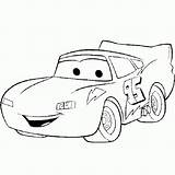 Cars Coloring Pages Pixar Character Mcqueen Lightning Printable Kids sketch template