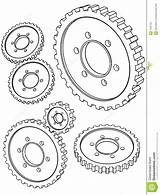 Steampunk Gear Coloring Pages Gears Drawing Google Choose Board Search sketch template