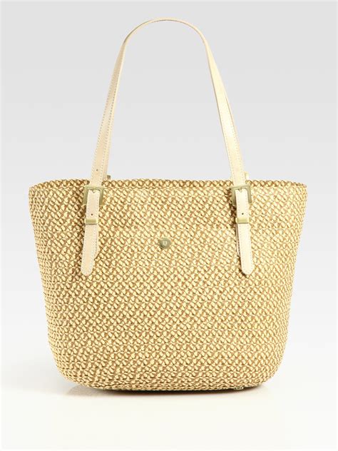 eric javits squishee jav woven tote in natural lyst