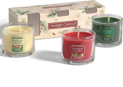 yankee candle gift set  mini christmas scented candles magical