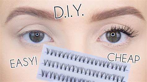 apply individual lashes   diy eyelash extensions temporary youtube