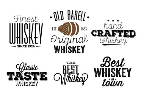 whiskey labels  vector art  vecteezy
