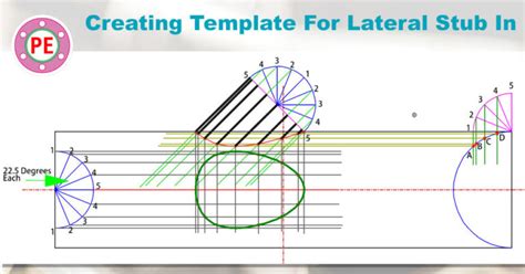 creating template  pipe lateral stub   piping engineering world