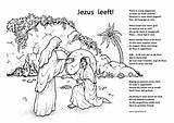Jezus Leeft Paasverhaal Bijbel Downloaden Pasen Ziet Bijbelidee Kleurplaten sketch template