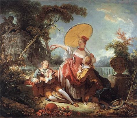 musical contest jean honore fragonard classic rococo painting