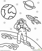 Space Clipart Outer Coloring Pages Color Astronaut Preschool Worksheet Astronauts Kids Education Solar Sheets System Choose Board Exploration Clipartlook Clipground sketch template
