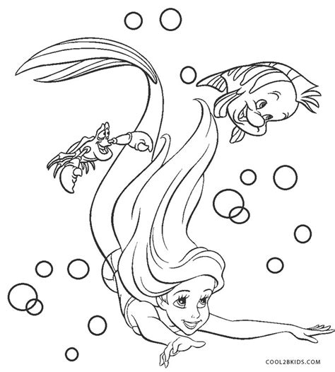 printable ariel coloring page  kids coloring home
