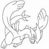 Lugia Shadow Coloring Pages Printable Pokemon Categories sketch template
