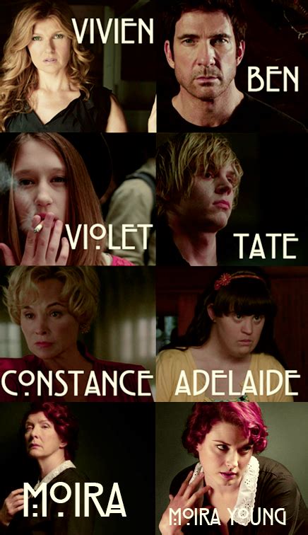 American Horror Story Murder House Characters By