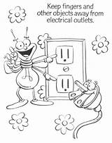 Electricity Coloring Pages Printable Kids Getcolorings Print Getdrawings Color sketch template