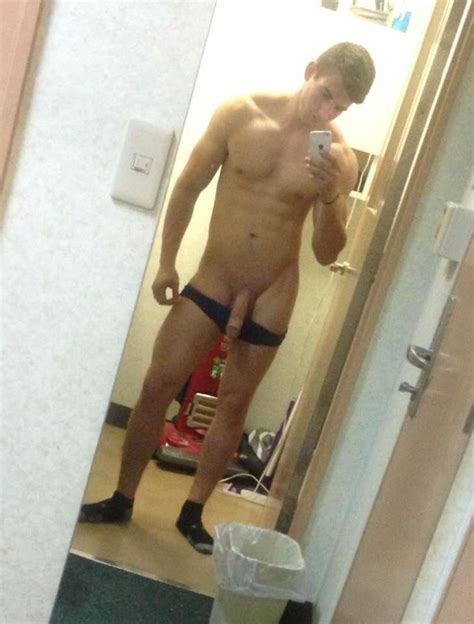 hung selfie lad fit males shirtless and naked