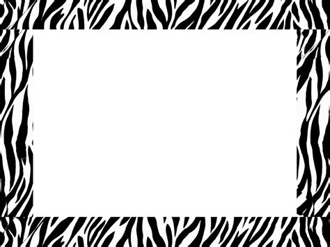 zebra print border template   zebra print border