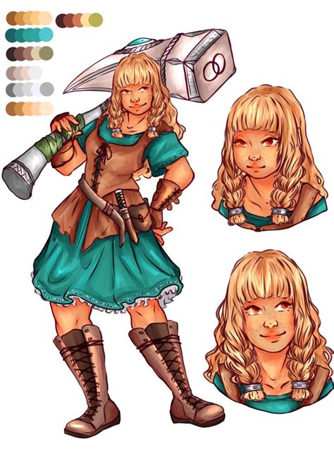 [oc] My Hill Dwarf Cleric Lili