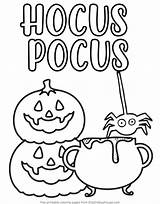 Coloring Pages Hocus Pocus Halloween Printable Popular sketch template