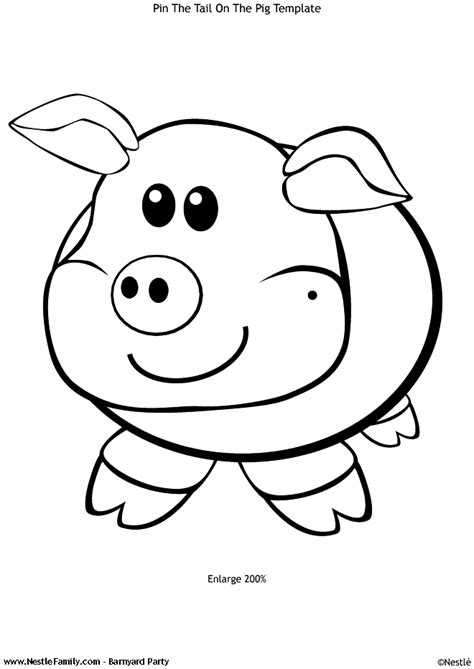 printable pig template  interview