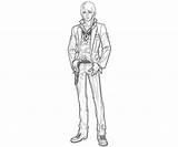 Ace Attorney Gavin Coloring Klavier Apollo Pages Justice Profil Another sketch template