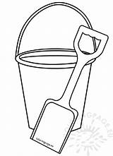 Shovel Coloring Pail Bucket Toys Template Pages Beach Printable Color Getcolorings Getdrawings Templates sketch template