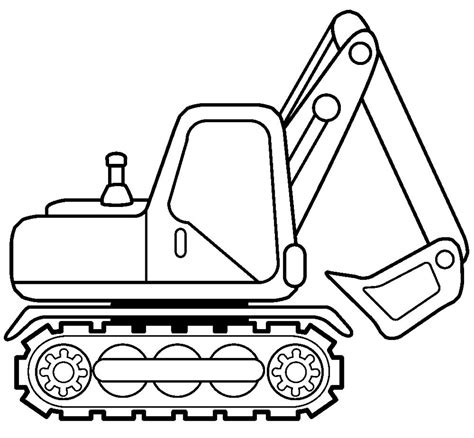 excavator truck pages coloring pages