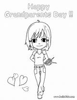 Grandparents Happy Coloring Color Pages Online Hellokids Print sketch template