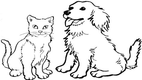 coloring pictures  dogs  cats coloring pages