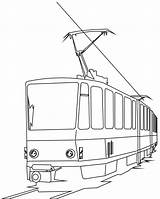 Coloring Zug Tramway Tram Coloringhome Ausmalbild Kostenlos Coloriages sketch template