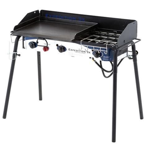 camp chef expedition   burner propane gas grill  black