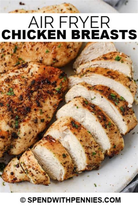 air fryer chicken breasts from fresh or frozen spend with pennies