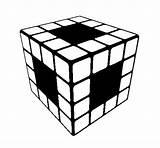 Coloring Sheets Cube Rubix sketch template