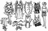 Coloring Doll Pages Dress Christmas Carol sketch template