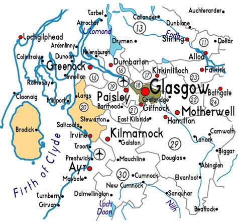 map  north ayrshire province area
