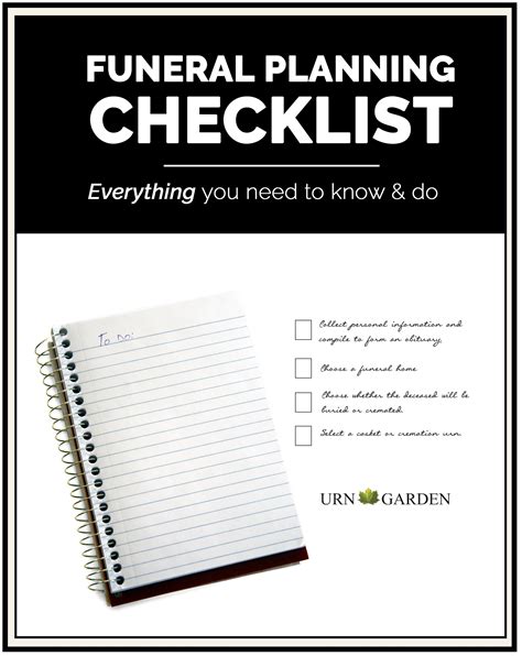 printable funeral planning checklist pdf customize and print