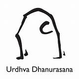 Dhanurasana Urdhva Insayoga sketch template