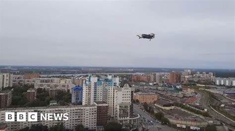 russian activist saves data  police  drone bbc news