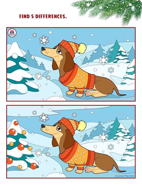 spot  difference pictures printables