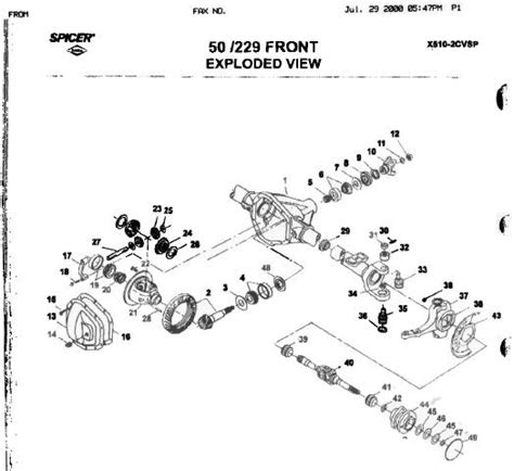 ford  front axle parts diagram diagramwirings