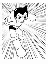 Astro Boy Coloring Pages Super Hero Angry Atom Pointing Something Recommended Cartoon Popular Color sketch template