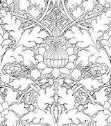 Morris William Coloring Damask Pages Adult Colouring Books Patterns Pattern Sheets Drawing Color Wallpaper Flower Bing Paint Designs Growing Drawings sketch template