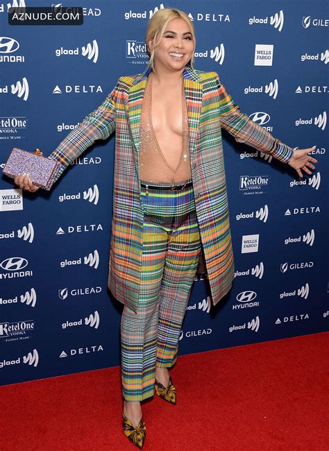 Hayley Kiyoko Sexy At The 30th Annual Glaad Media Awards Held At The