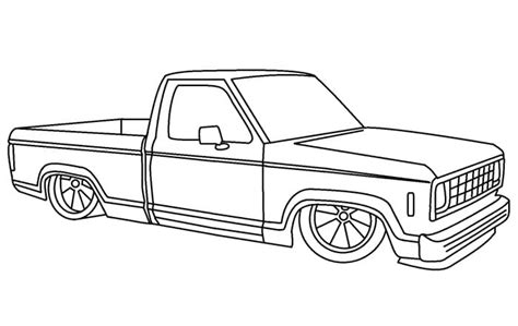 lowrider truck coloring page  printable coloring pages  kids