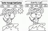 Coloring Addition Pages Subtraction Color Worksheets Kindergarten Sheets Math Printable Freebie Adding Mixed Grade Number Fun Equation Educational Kellyandkimskindergarten Mouse sketch template