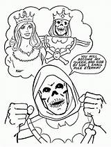 Coloring Skeletor Hordak sketch template