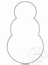 Snowman Coloringpage sketch template