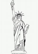 Libertad Estatua Grandes sketch template