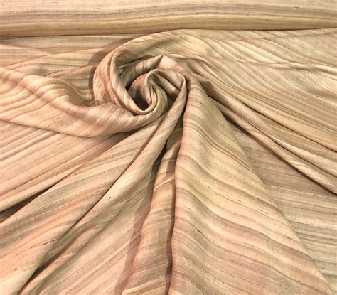 raw silk  wide beautiful natural raw noil silk fabric sold   yard