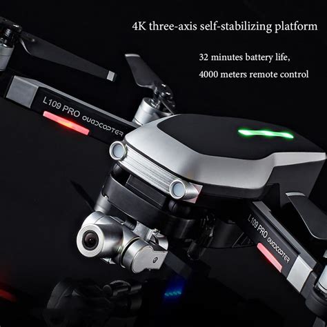 drone lprol avec gps  quadrirotor mecanique  deux axes anti secousse  wifi fpv hd